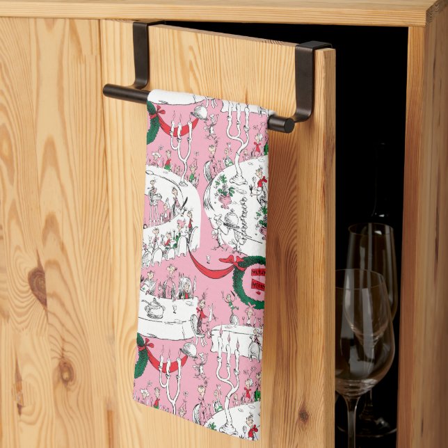 Linge De Cuisine Le festin de Noël des Whos (Pliage en tiers)