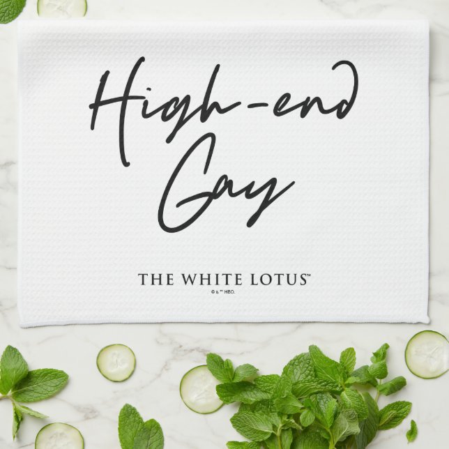 Linge De Cuisine Le Gay Haut De Gamme - Le Lotus Blanc (Plié)