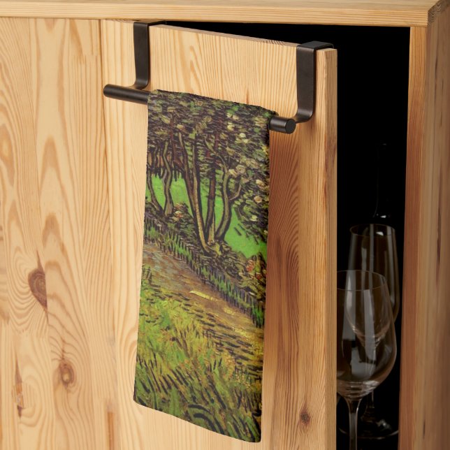 Linge De Cuisine Le Jardin de l'hôpital Saint-Paul par Vincent van  (Pliage en tiers)