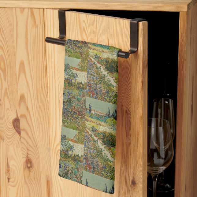 Linge De Cuisine Le jardin de Van Gogh à Arles, Impressionnisme flo (Pliage en tiers)