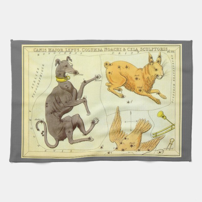 Linge De Cuisine Le miroir de l'Ukraine, la carte céleste de l'astr (Horizontal)