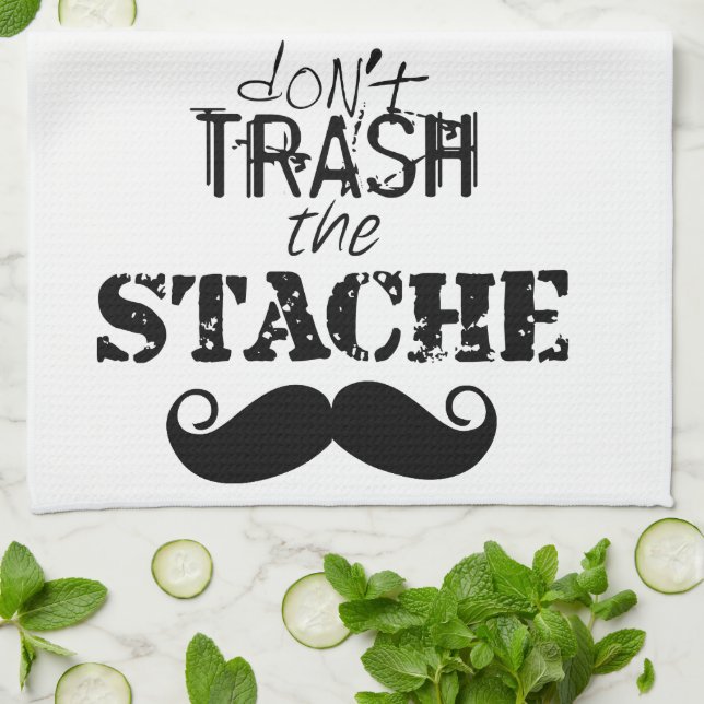 Linge De Cuisine Le Motif de la moustache Stache (Plié)