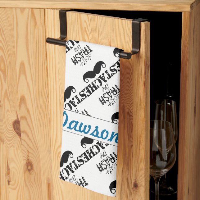 Linge De Cuisine Le Motif de la moustache Stache (Pliage en tiers)