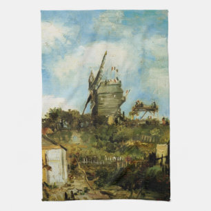 Linge De Cuisine Le Moulin de la Galette par Vincent van Gogh