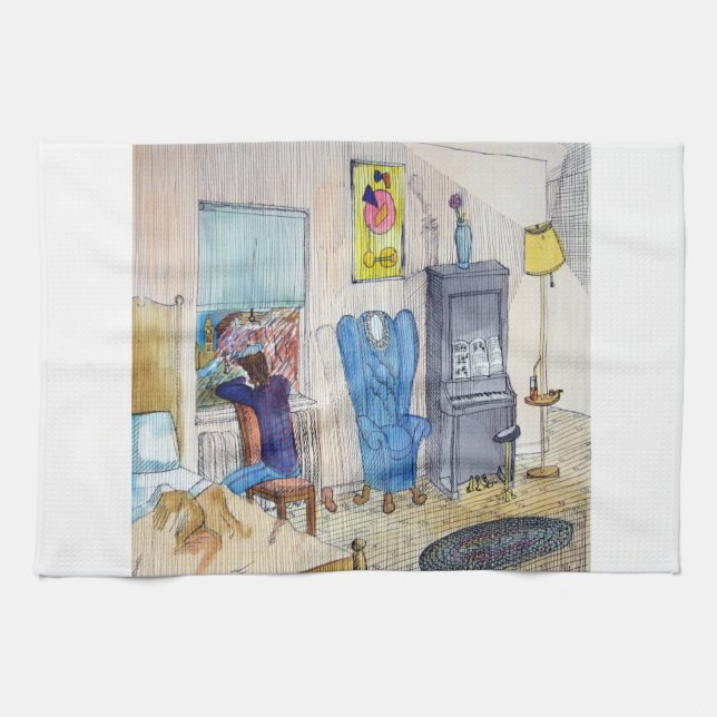 Linge De Cuisine Le musicien (Horizontal)