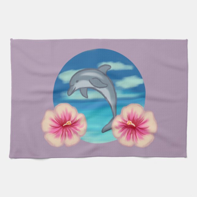 Linge De Cuisine Le paradis des dauphins (Horizontal)