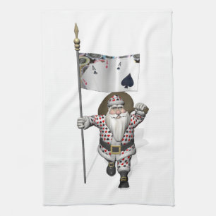 Linge De Cuisine Le Père Noël Aime Jouer Au Poker