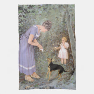Linge De Cuisine Le Petit Chien Goulu par Guido Marzulli, Réalisme 