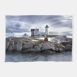 Linge De Cuisine Le phare "Nubble" de Cape Neddick York, Maine