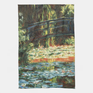 Linge De Cuisine Le Pont sur le bassin aux nymphéas de Claude Monet