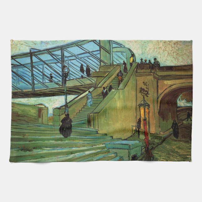 Linge De Cuisine Le pont Trinquetaille par Vincent van Gogh (Horizontal)