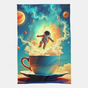 Linge De Cuisine Le rêve du café de l'astronaute