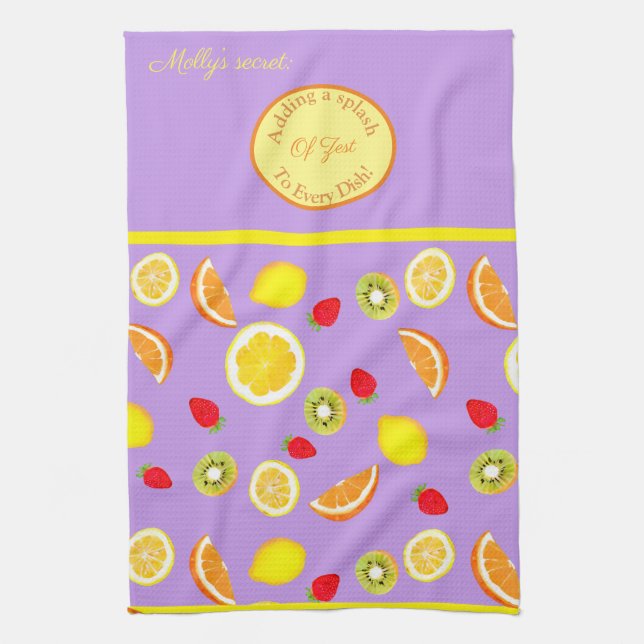 Linge De Cuisine Le Secret : Fruits d'été acidulés (Vertical)