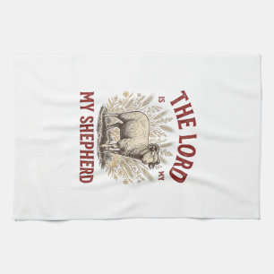 Linge De Cuisine Le Seigneur Est Mon Berger Design De T-Shirt De Mo