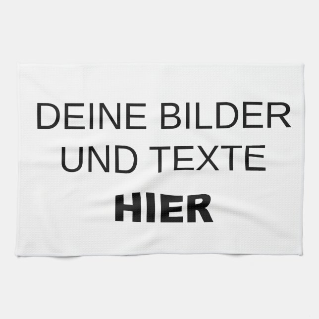 Linge De Cuisine Le selbst de komplett de Geschirrtuch gestalten (Horizontal)
