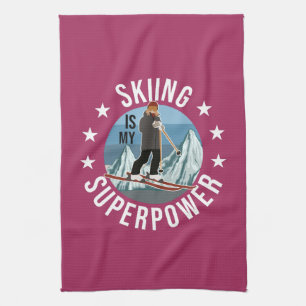 Linge De Cuisine Le Ski Est Ma Superpuissance