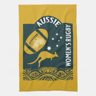 Linge De Cuisine Le sport de rugby féminin australien