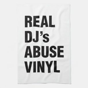LINGE DE CUISINE LE VINYLE DE LA VIOLENCE DE VÉRITABLE DJ
