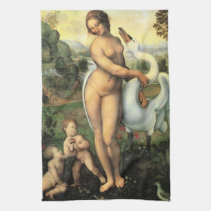 Linge De Cuisine Léda et le Cygne de Léonard de Vinci