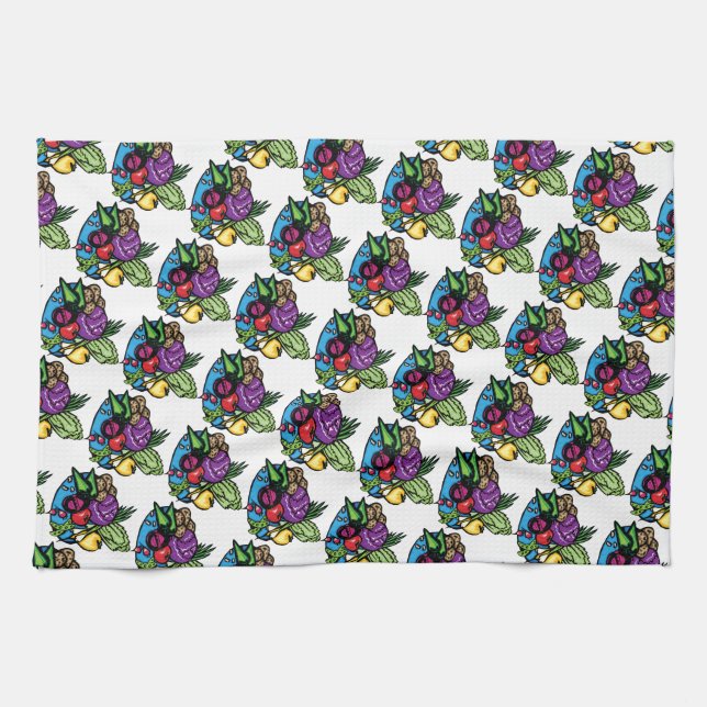 Linge De Cuisine Légumes (Horizontal)