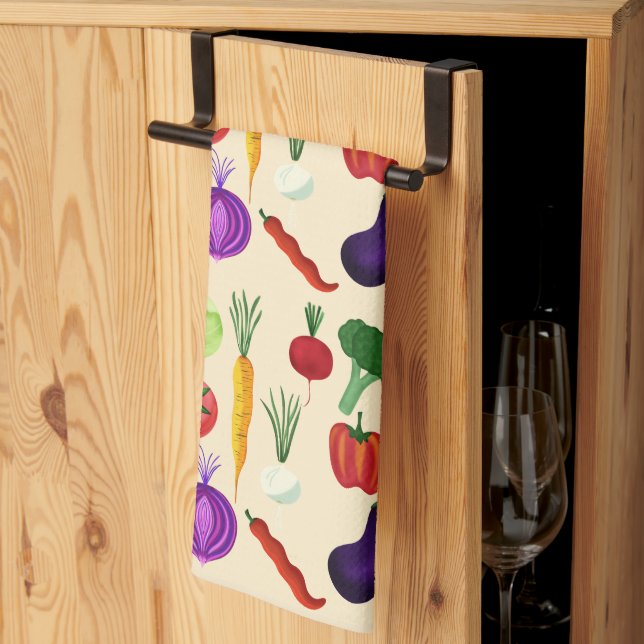 Linge De Cuisine Légumes frais (Pliage en tiers)