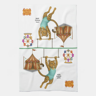 Linge De Cuisine Lena leopard trapeze artist