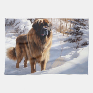 Linge De Cuisine Leonberger Laissez-le neiger Noël