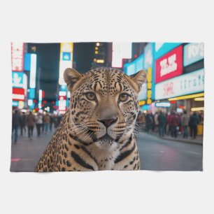Linge De Cuisine Leopard dans le Carré du Times