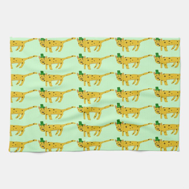 Linge De Cuisine Leopardchauns (Horizontal)