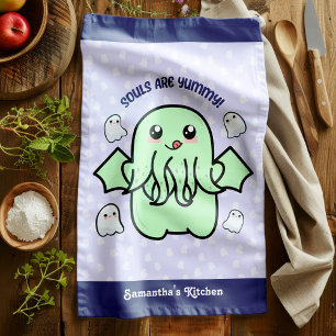 Linge De Cuisine Les âmes sont Yummy Cute Cthulhu