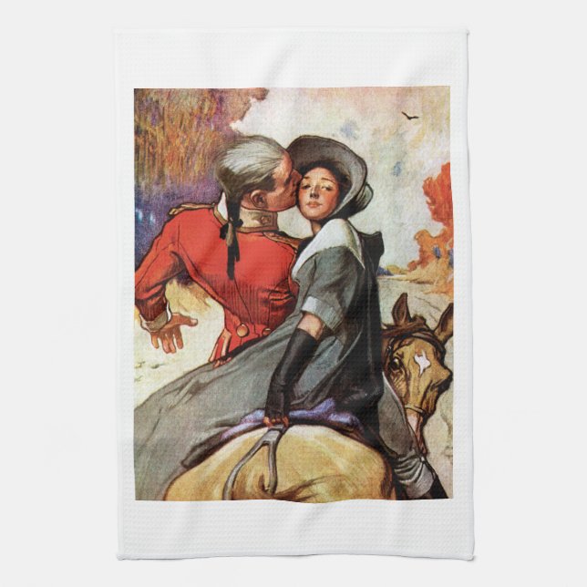 Linge De Cuisine Les amoureux du cheval (Vertical)
