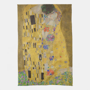 Linge De Cuisine Les amoureux embrasser Embrace par Gustav Klimt