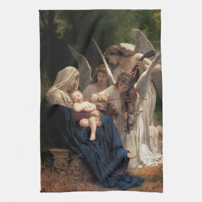 Linge De Cuisine Les Anges par William Adolphe Bouguereau (Vertical)