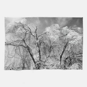 Linge De Cuisine les arbres portent l'hiver