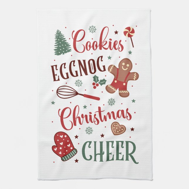 Linge De Cuisine Les biscuits festifs à l'entrée de Noël applaudiss (Vertical)