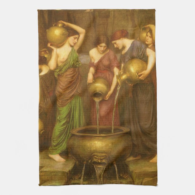 Linge De Cuisine Les Danaides par John William Waterhouse (Vertical)