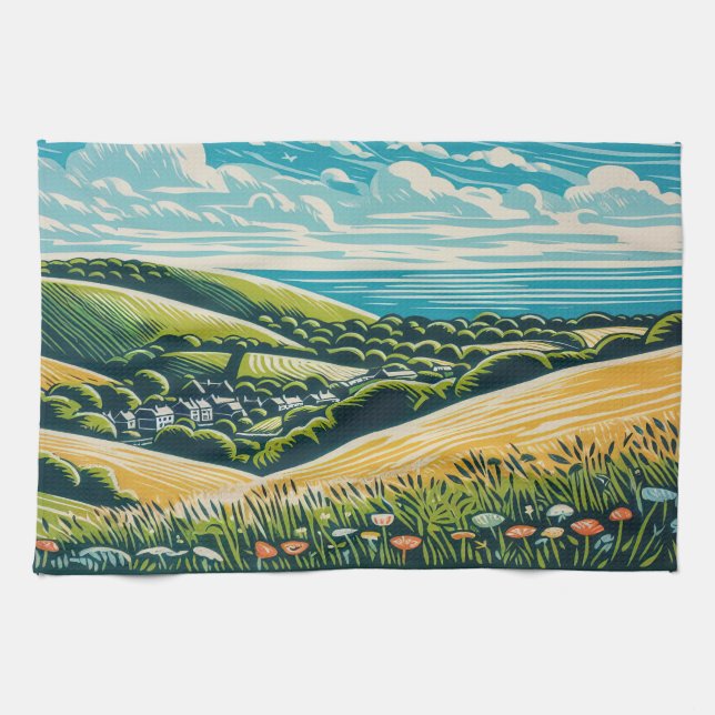 Linge De Cuisine Les Downs Sussex (Horizontal)