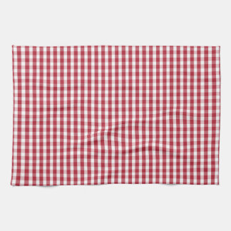 Linge De Cuisine Les Etats-Unis marquent le guingan rouge et blanc