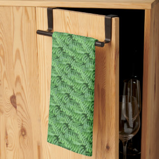 Linge De Cuisine Les fougères vertes des bois Nature Motif