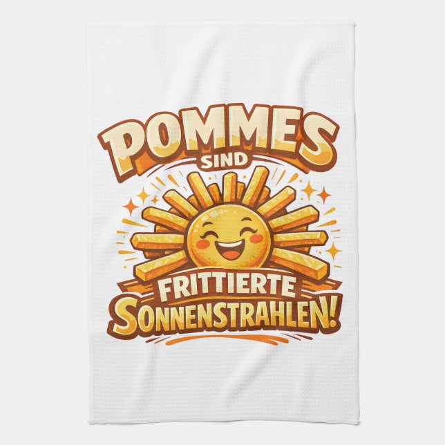 Linge De Cuisine Les frites sont des rayons de soleil frits -  (Vertical)