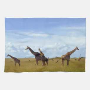 Linge De Cuisine Les Giraffes du Parc National de Nairobi" Design