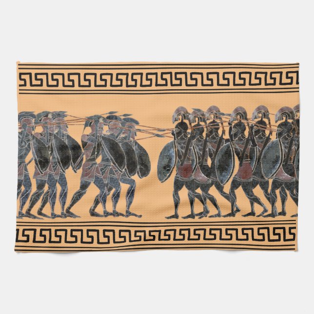 Linge De Cuisine Les hoplites grecs antiques au combat (Horizontal)