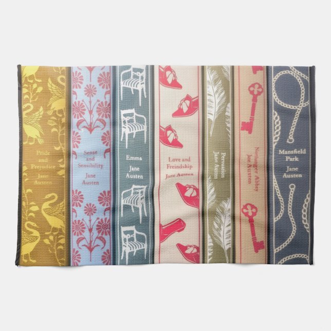 Linge De Cuisine Les livres de Jane Austen (Horizontal)