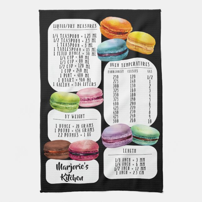 Linge De Cuisine Les Macarons convertissent la cuisine américaine e (Vertical)
