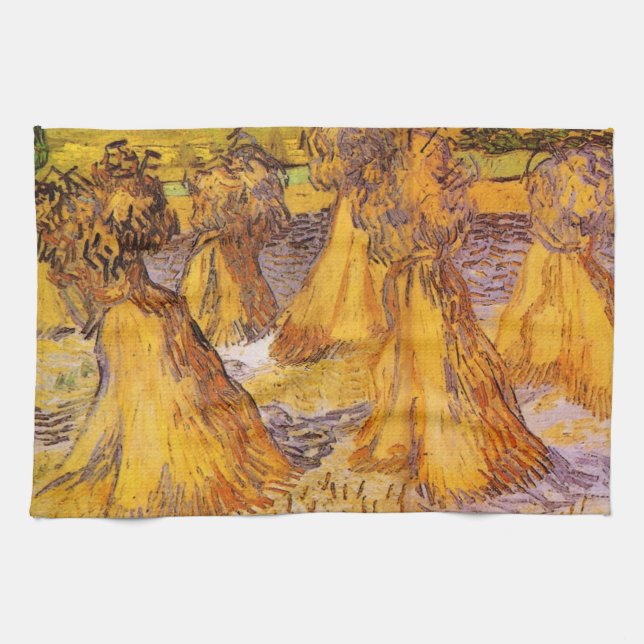 Linge De Cuisine Les Meules de blé par Vincent van Gogh (Horizontal)