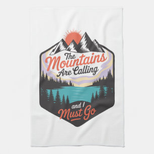 Linge De Cuisine Les Montagnes Appelent - Nature Adventure