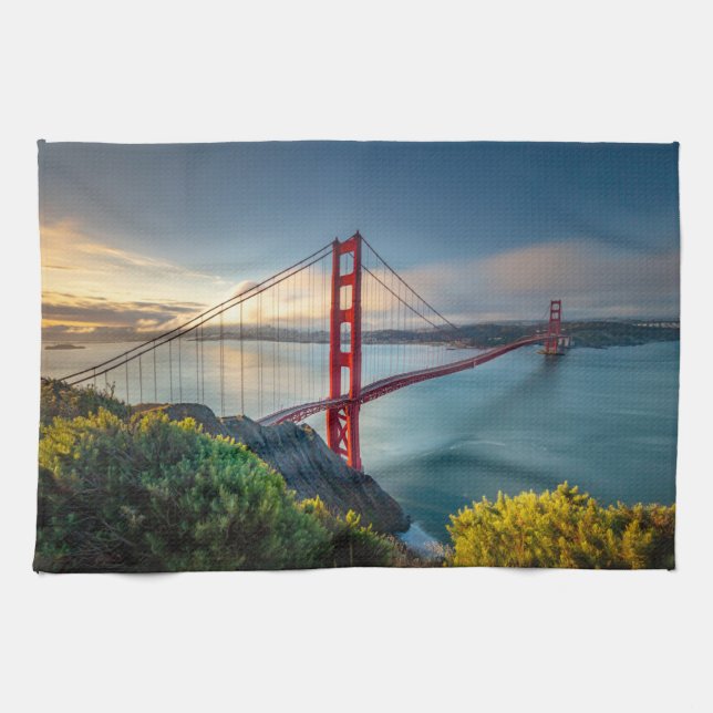 Linge De Cuisine Les monuments | Golden Gate San Francisco (Horizontal)