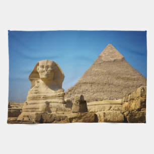 Linge De Cuisine Les monuments   Sphinx & Pyramide d'Egypte