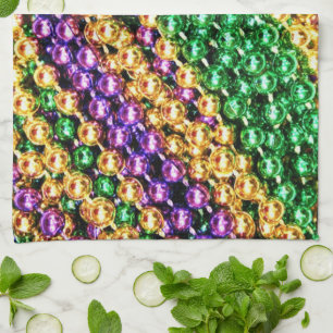 Linge De Cuisine Les perles de Mardi Gras
