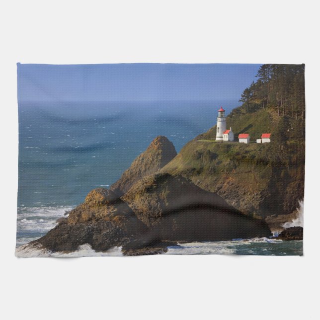 Linge De Cuisine Les phares | Phare de la côte de l'Oregon (Horizontal)